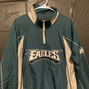 Philidelphia Eagles NFL Windbreaker 1/4 Zip Jacket